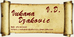 Vukana Džaković vizit kartica